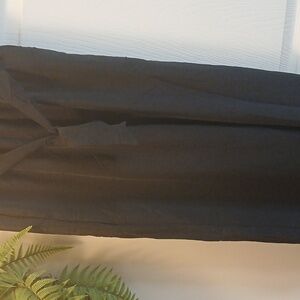 Women Wide Leg Pants Black Size S